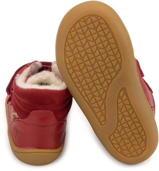 Telyoh bare ~ HighCut Leder Klett Winter + Tex ~ Dark Red