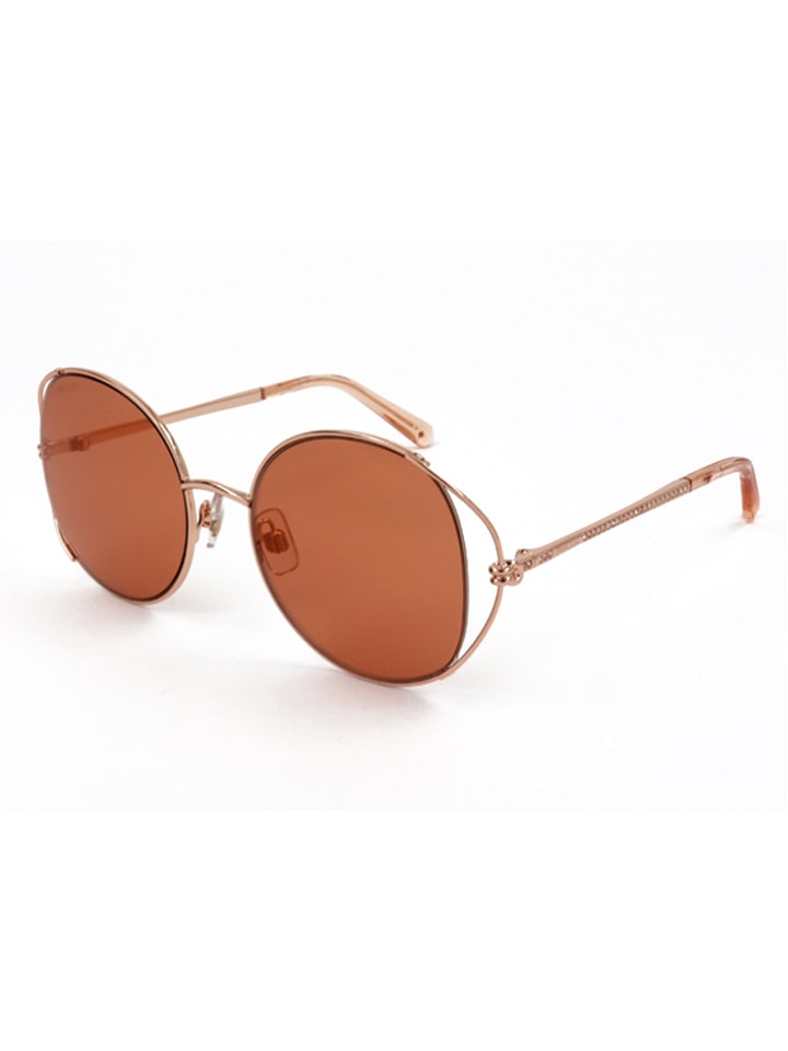 Swarovski Damen-Sonnenbrille in Roségold/ Hellbraun günstig kaufen 54