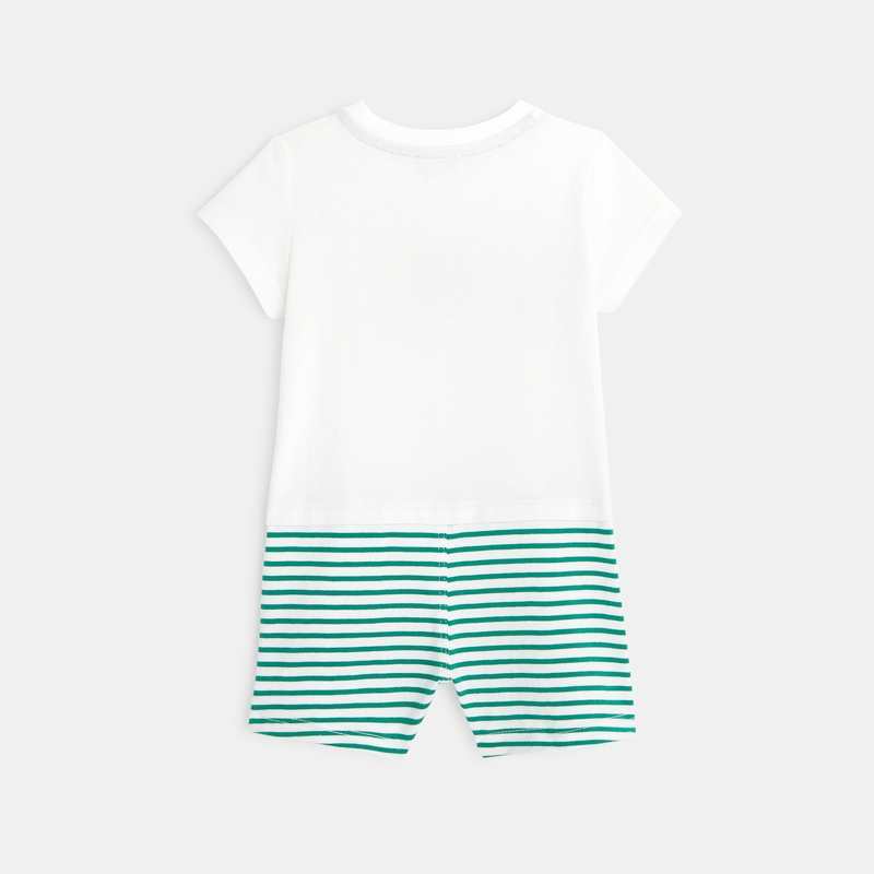Combicourt bébé garçon rayé Absorba