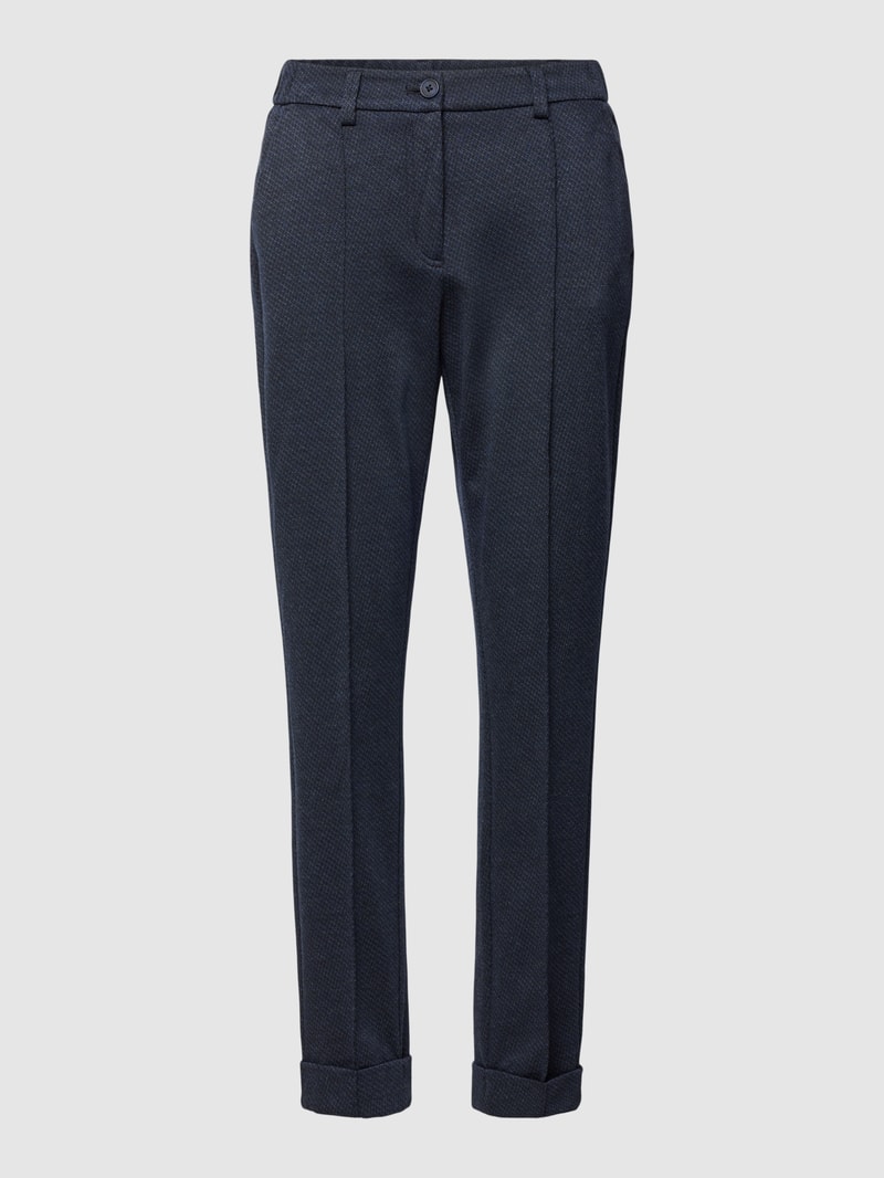 Hose mit Beinumschlag in marineblau