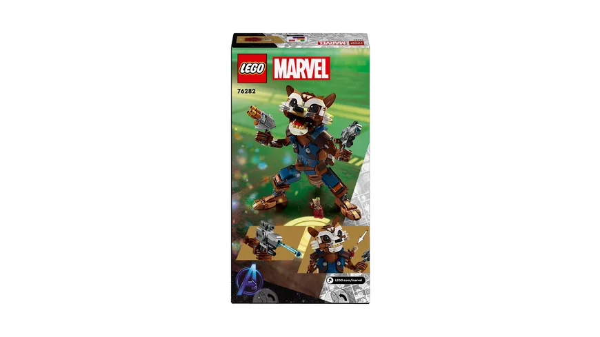 LEGO Marvel 76282 Rocket & Baby Groot, baubares Superhelden–Spielzeug
