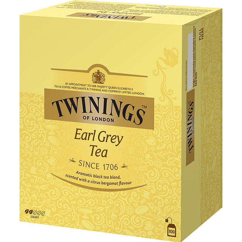 Twinings Earl Grey te 100 poser, Twinings