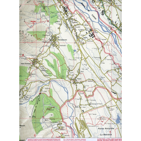IGC Italien 1 : 25 000 Wanderkarte 110 Chialamberto - Wanderkarte