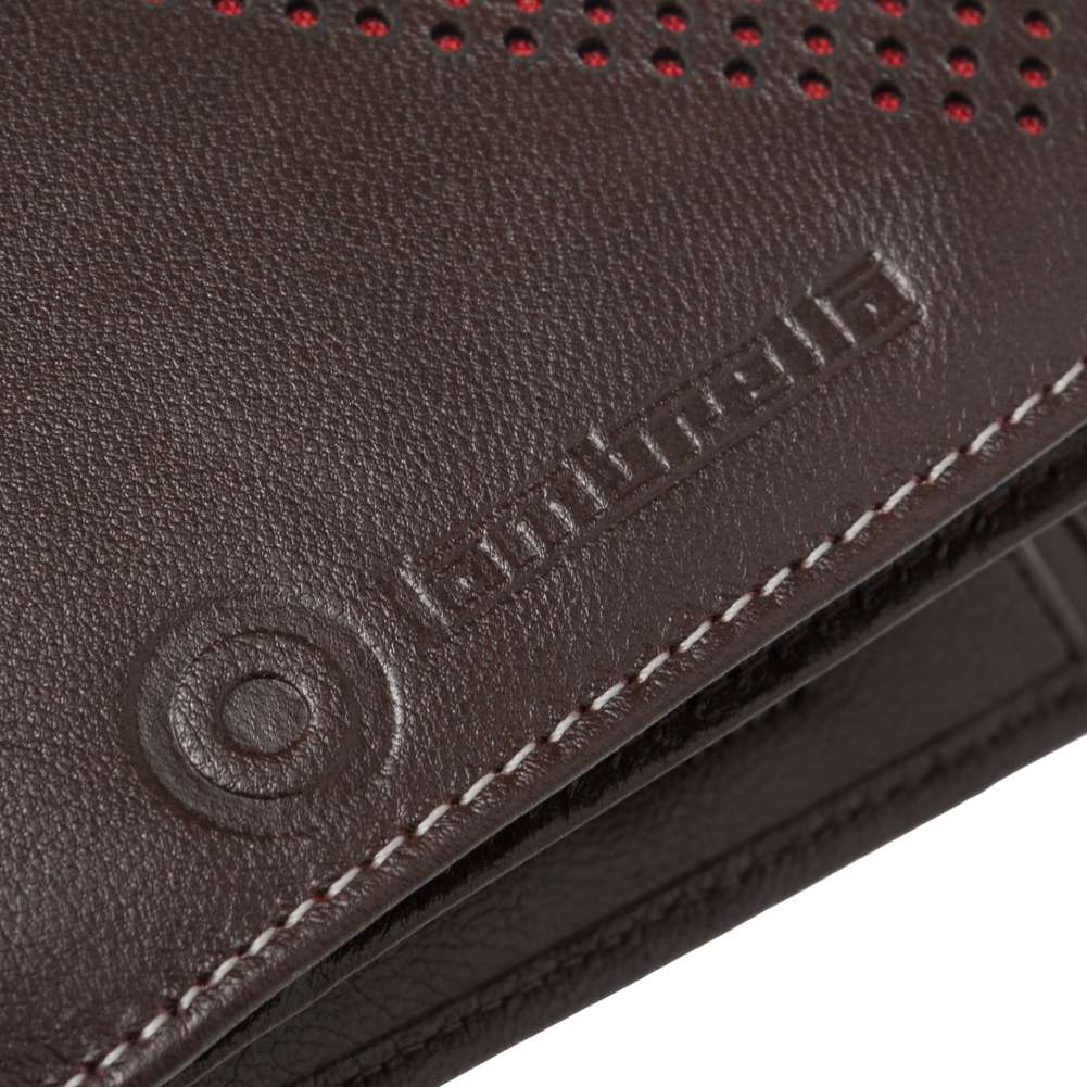 Lambretta Herren Klassische Leder Brieftasche JBLW11-WALLET-DKBROWN