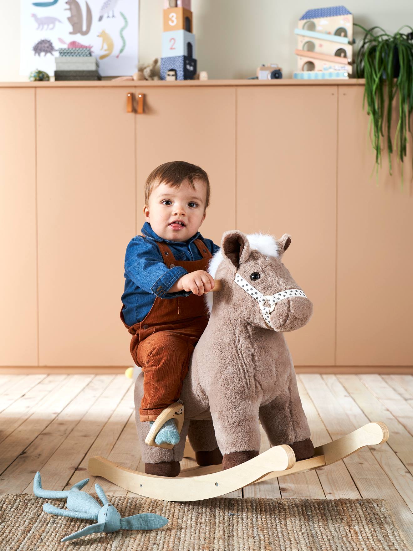 Cheval à bascule FSC® marron