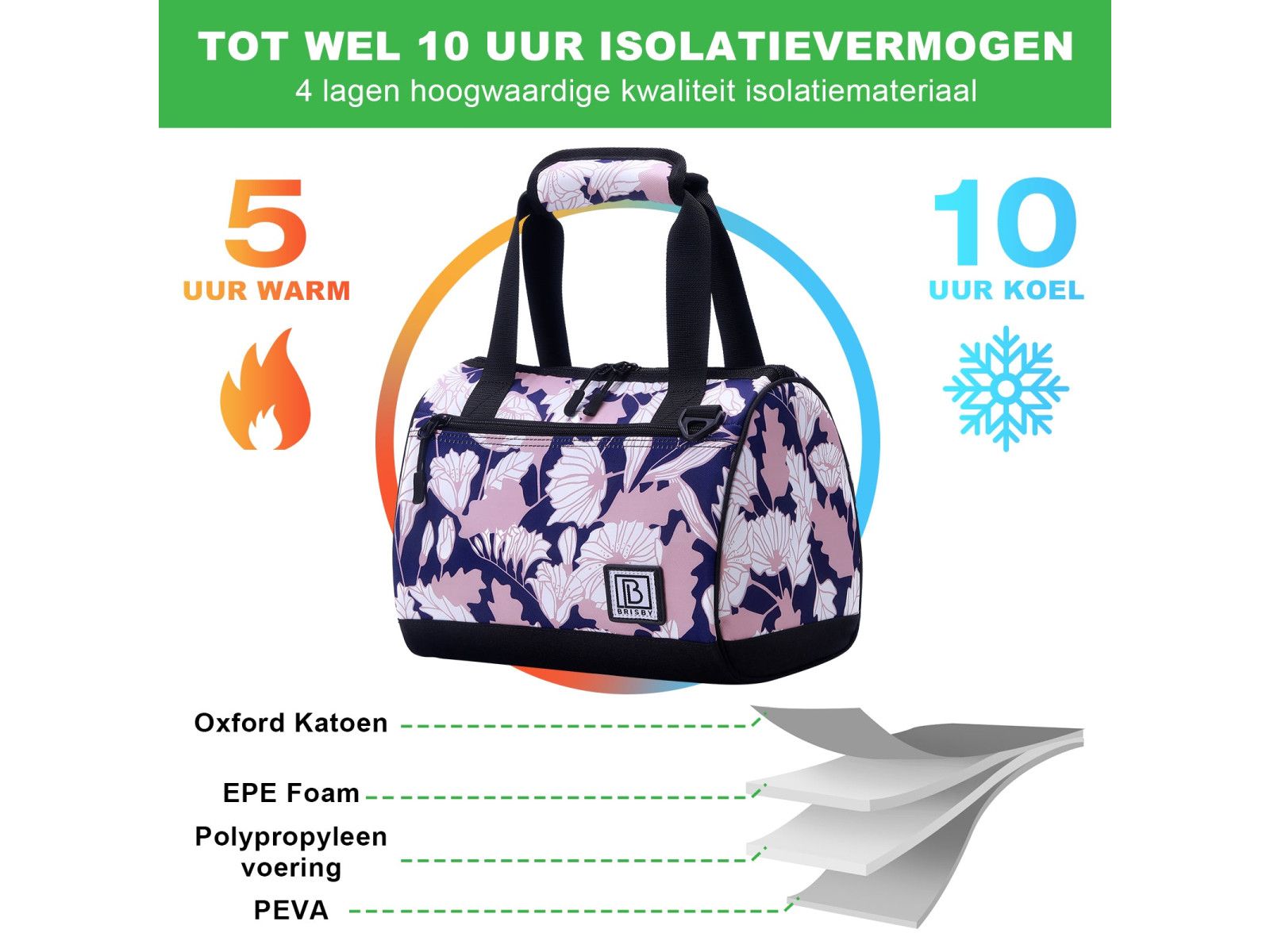 Brisby Sweet Leaves 10 Liter Kühltasche