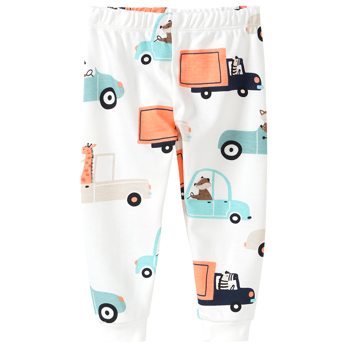 Baby Langarmshirt mit Fahrzeug-Allover