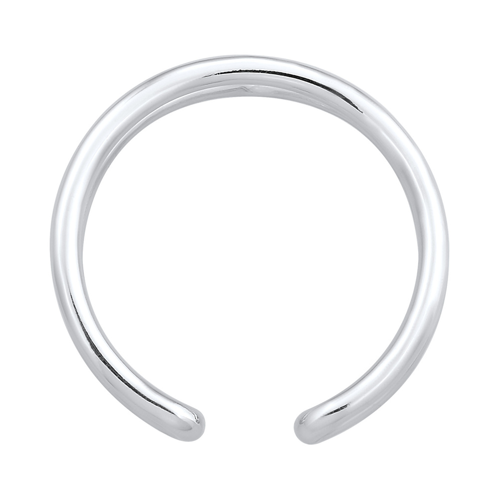 Elli Elli Bague Femmes enroulement ouvert forme de V géo en argent sterling 925 Bague