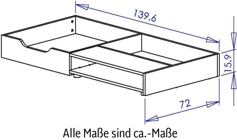 Galipette Bettschubkasten Sacha (1 St), Kollektion für Kinder von 0 bis 5 Jahre und +