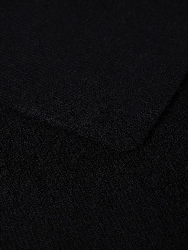 Kaschmirschal im unifarbenen Design in black