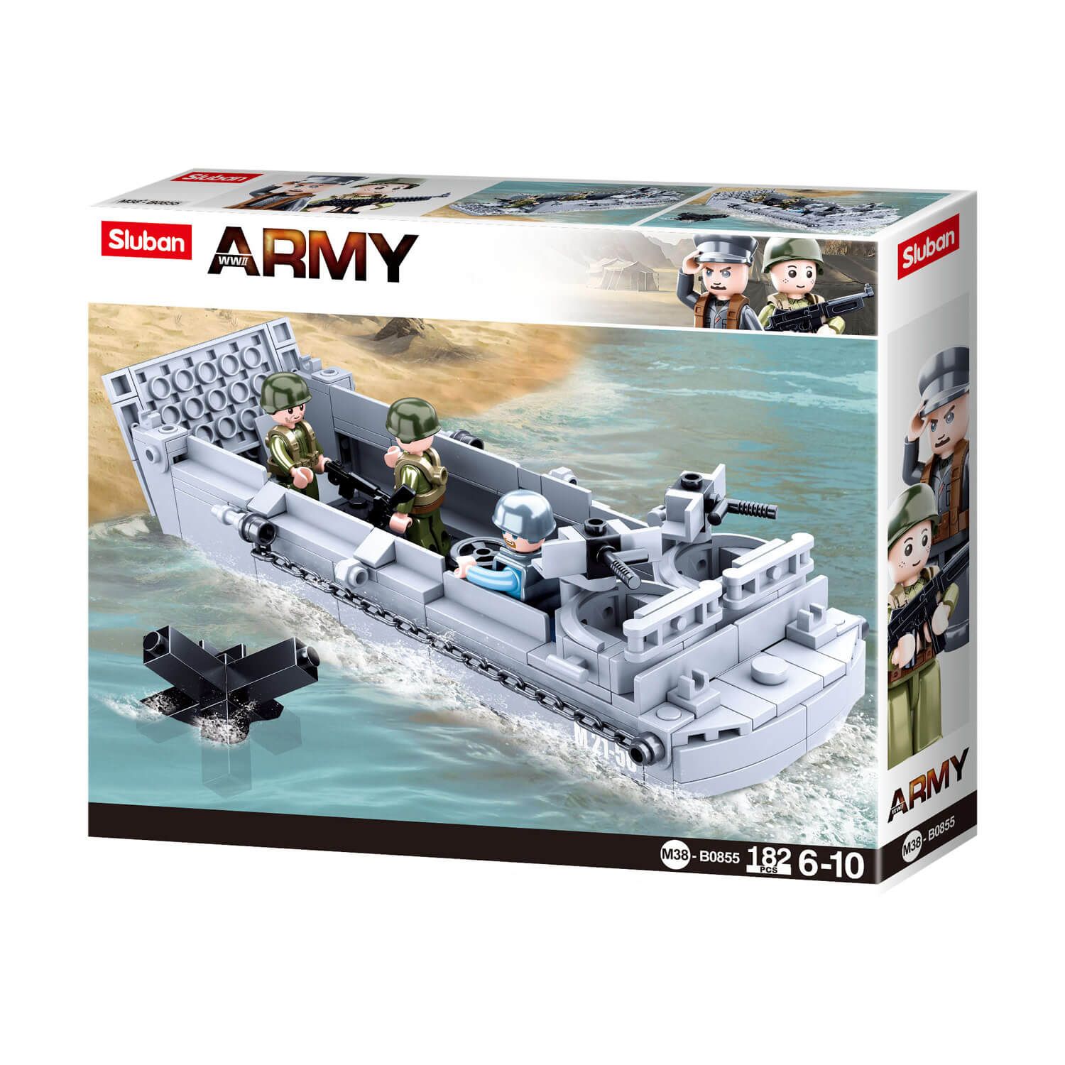 WWII Landungsboot Bausteine Set M38-B0855