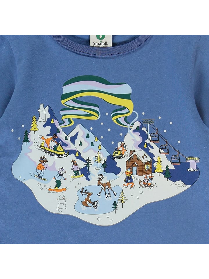 Småfolk Longsleeve in Blau günstig kaufen
