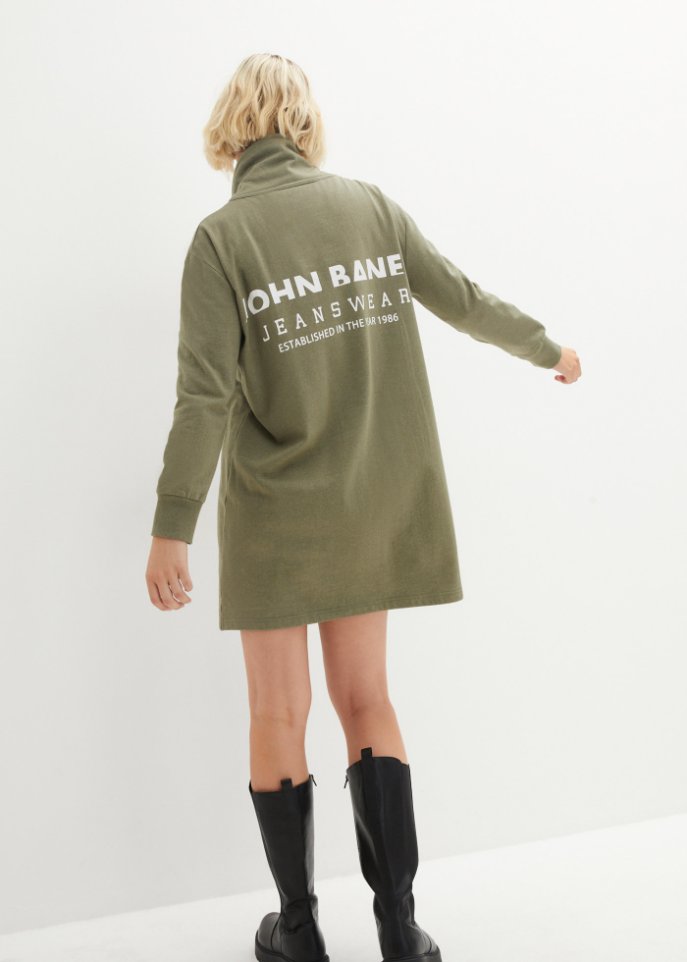 Sweatkleid mit Rückenaufdruck