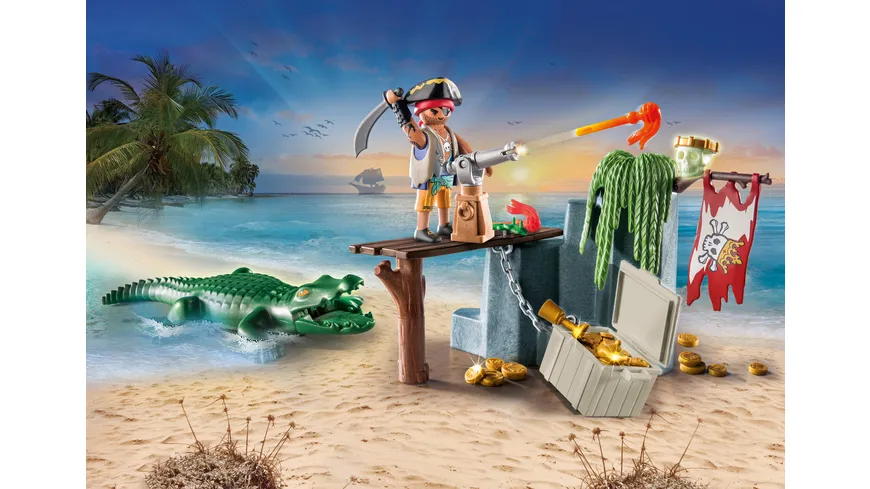 PLAYMOBIL 71473 - Pirates - Pirat mit Alligator