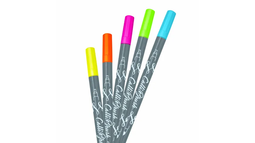 ONLINE Calligraphy Brush Pen-Set Neon