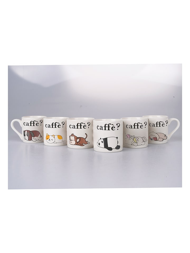Villa d´Este 6er-Set: Espressotassen in Weiß - 90 ml günstig kaufen onesize
