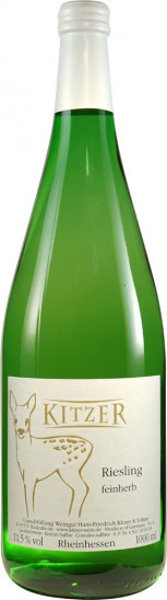 2022 Riesling feinherb 1,0 L - Weingut Kitzer