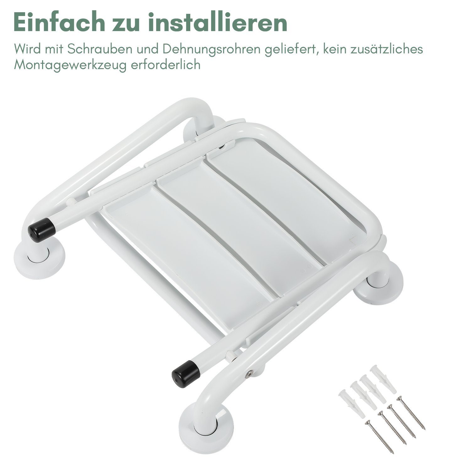 Gimisgu Duschhocker Duschsitz Klappbar Wandmontage Duschhocker Badhocker Edelstahl