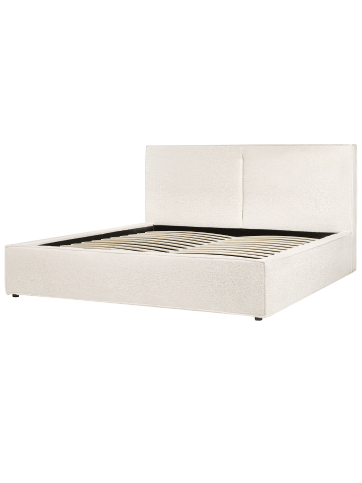 Beliani Doppelbett MOISSAC in Weiß/Schwarz - (W) 197 x (H) 108 x (L) 224 cm günstig kaufen onesize