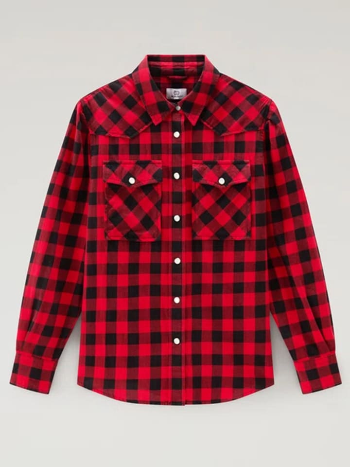 Woolrich Hemd in Rot/ Schwarz günstig kaufen