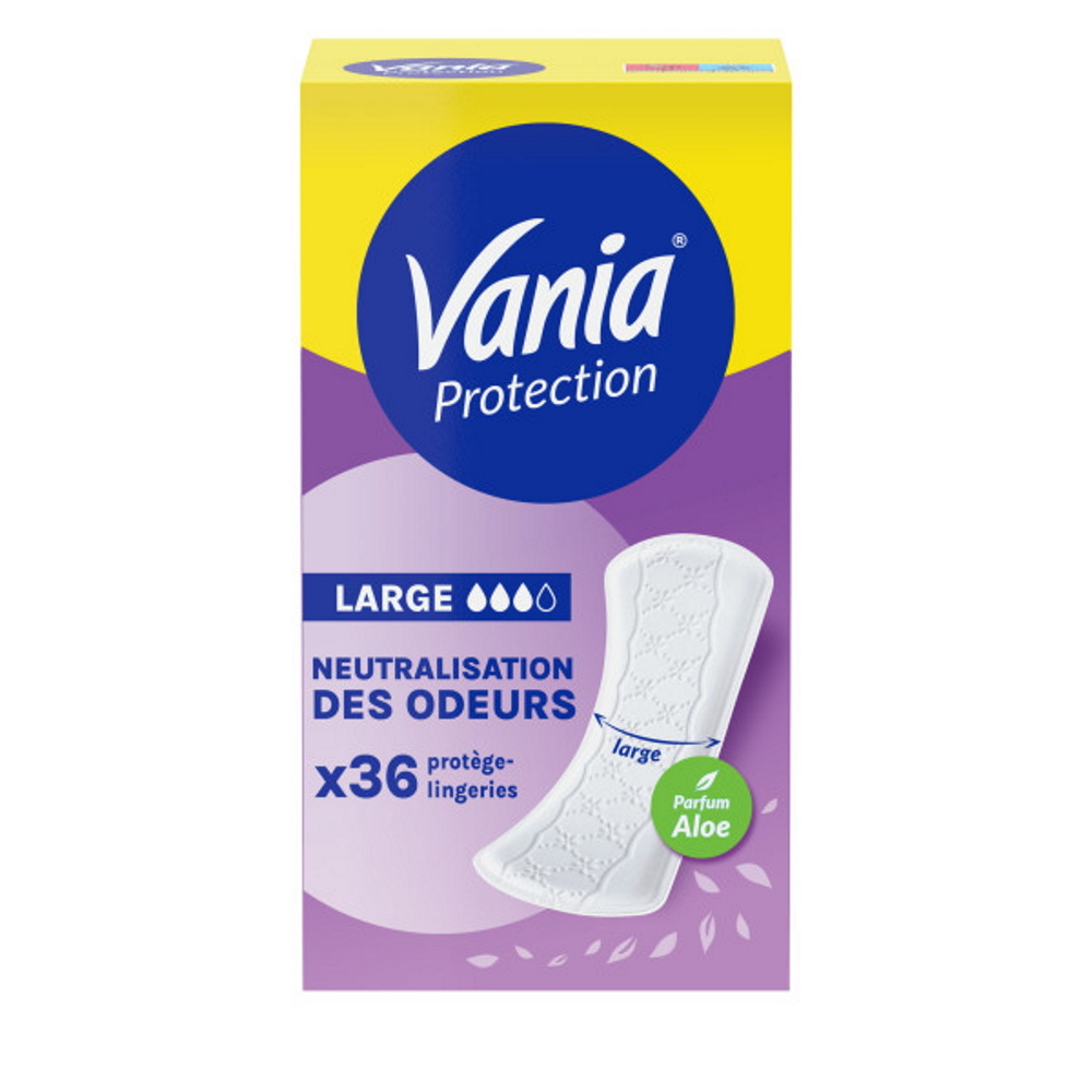vania Kotydia Protege-Slips Protect + Large Aloe Vera x 36 Protège-slips