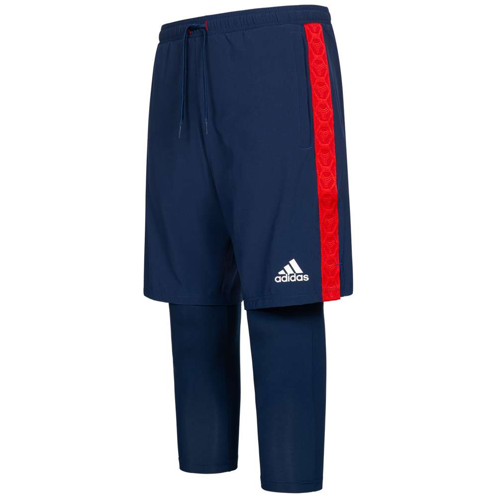 adidas Tango Herren 2 in 1 Trainings Kompressionsshorts FP7897