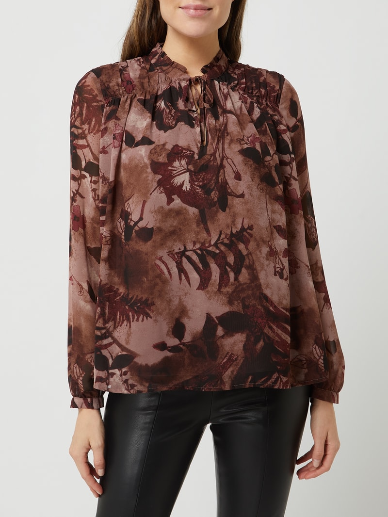 Blusenshirt mit Allover-Muster in altrosa