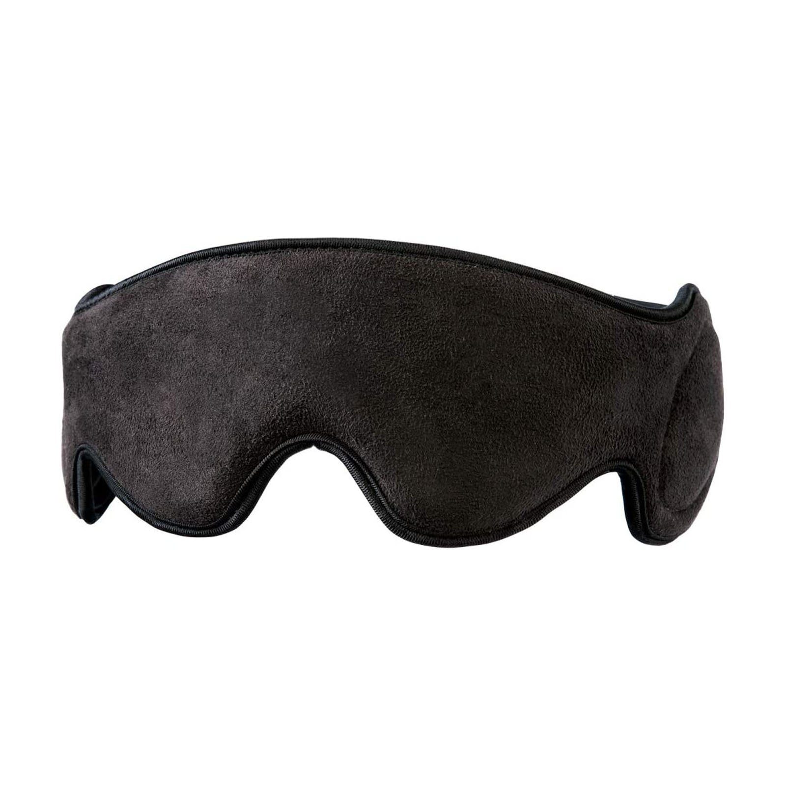 HOMEDICS Massagegerät Massage Reise Augenmaske mit Lautsprechern Vibrierende Schlafmaske, 1-tlg., mit eingebauten Kopfhörern, Aux-Anschluss, Weichgepolstert