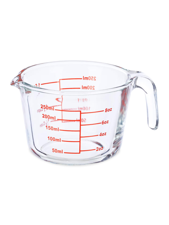 relaxdays Glas-Messbecher in Transparent - 250 ml günstig kaufen onesize