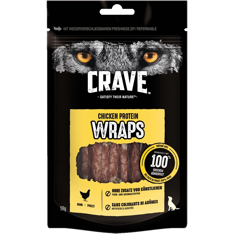 CRAVE Snacks CRAVE Protein Wraps mit Huhn 1 x 50g