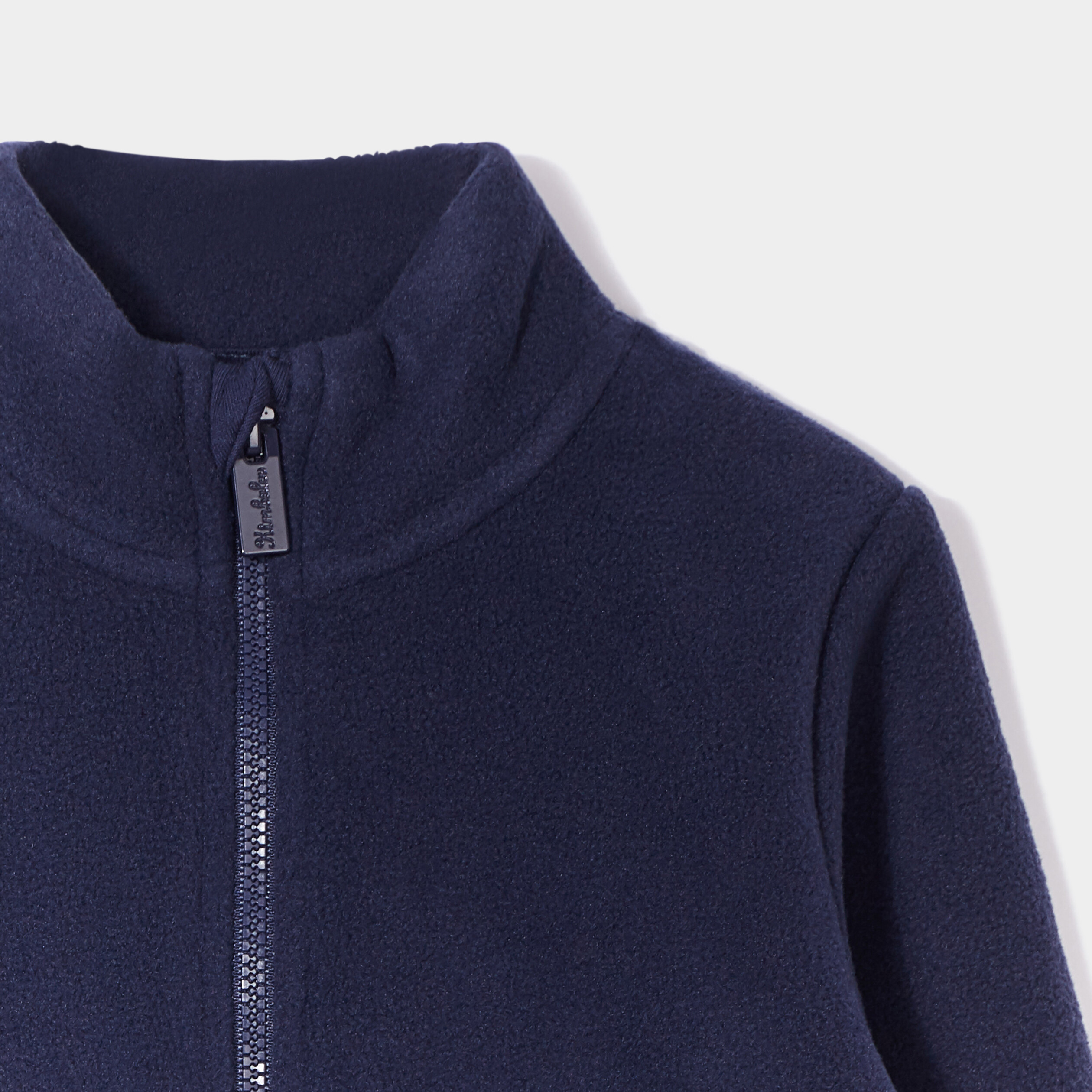 GIlet polaire zippé broderie fantaisie bleu marine bébé garçon | La Halle