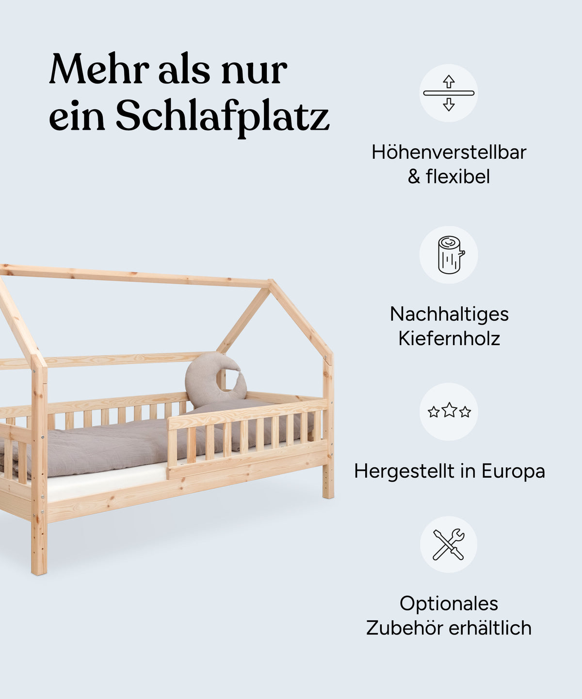 Hausbett Kiefer Natur