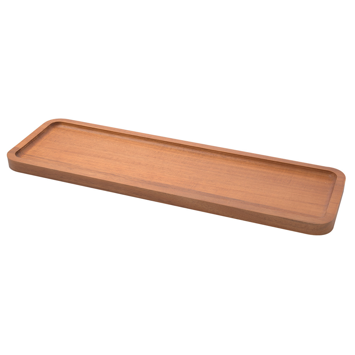 Längliches Deko-Tablett aus Holz