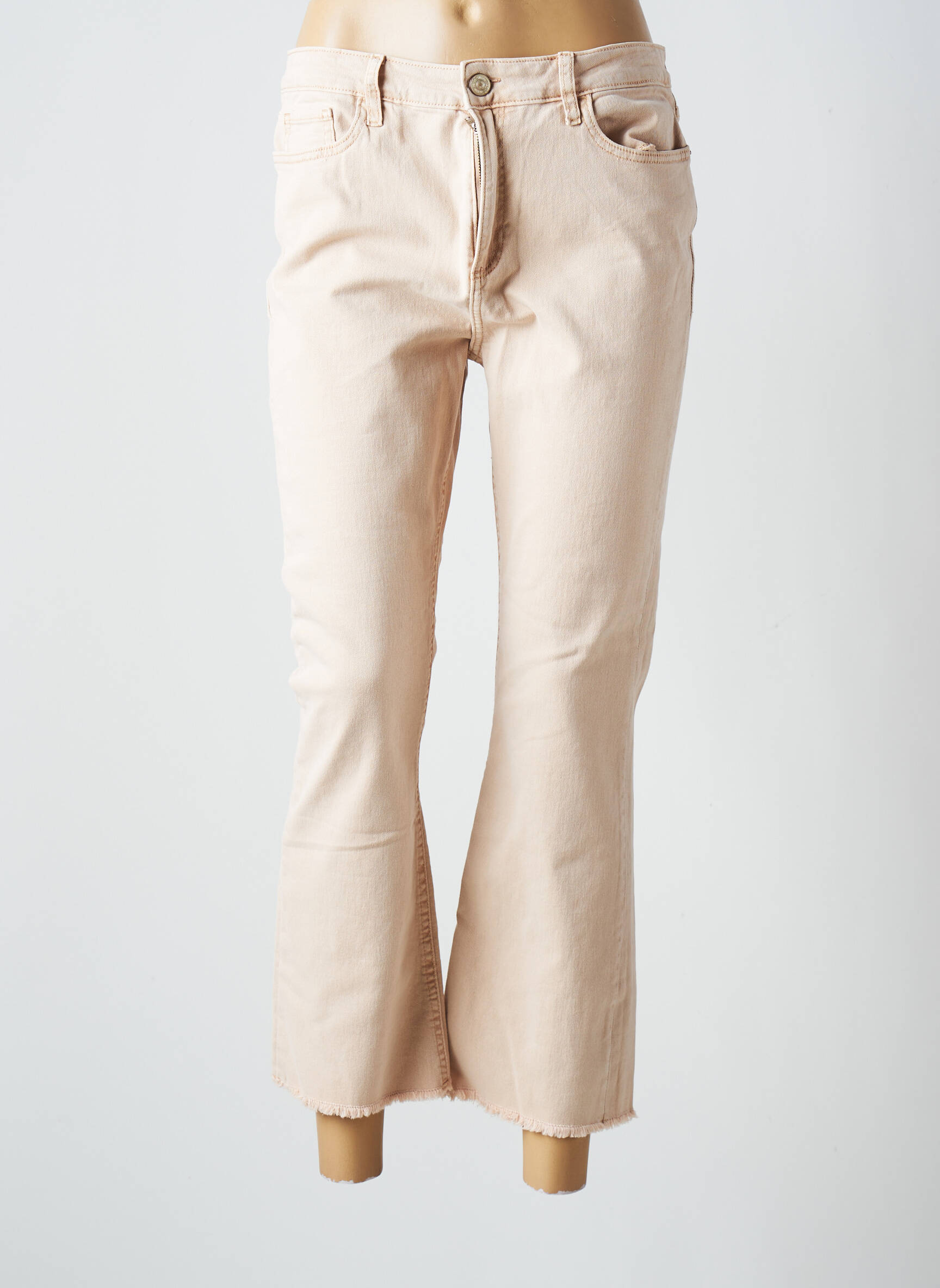 Tiffosi Jean Flare Femme couleur beige