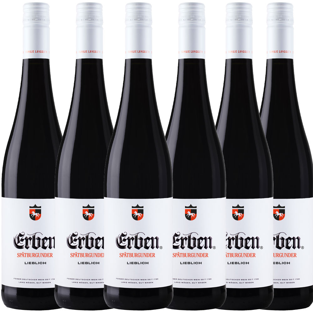 Erben Spätburgunder lieblich - 6er Karton