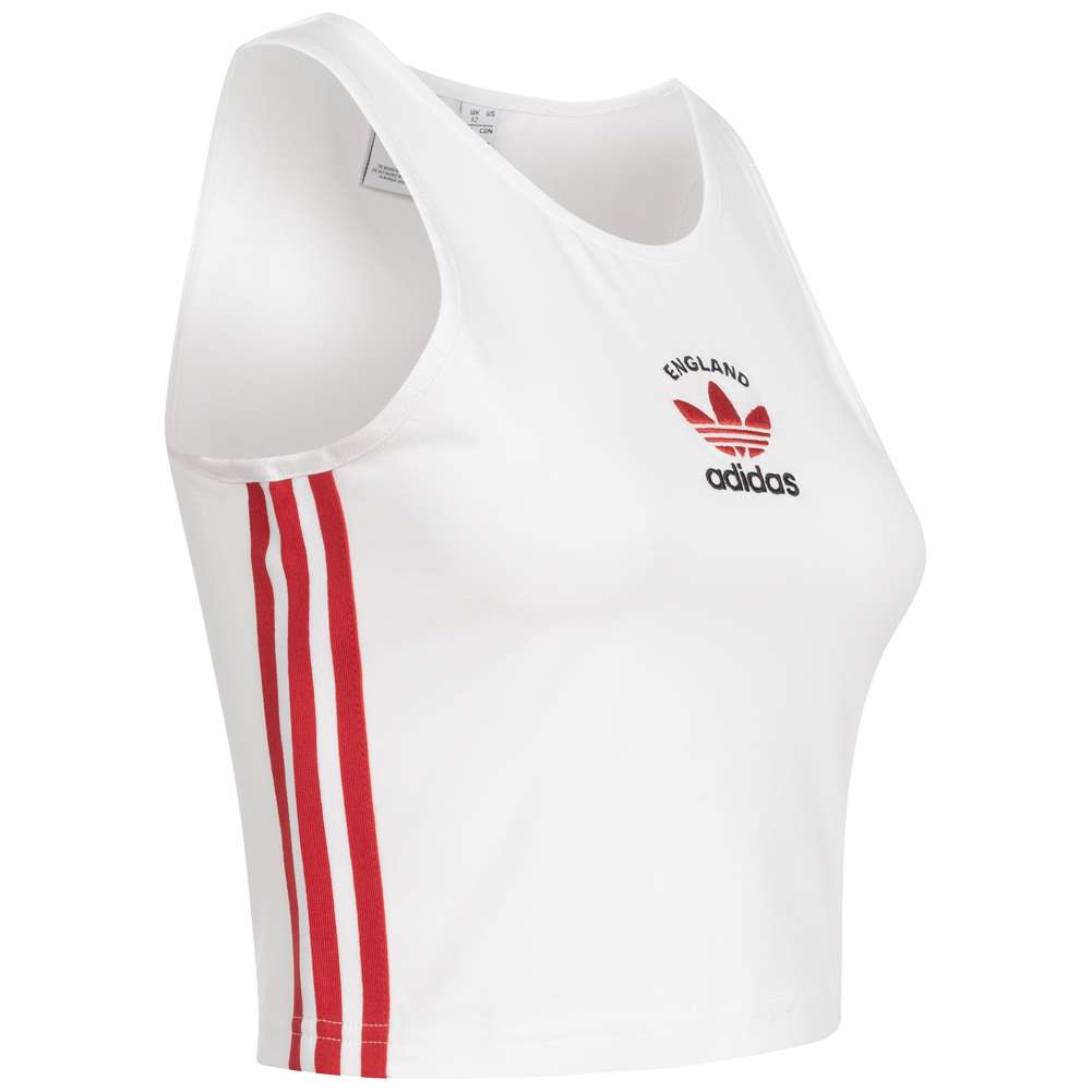 England adidas Originals 3 Stripes Cropped Damen Tank Top GP1918