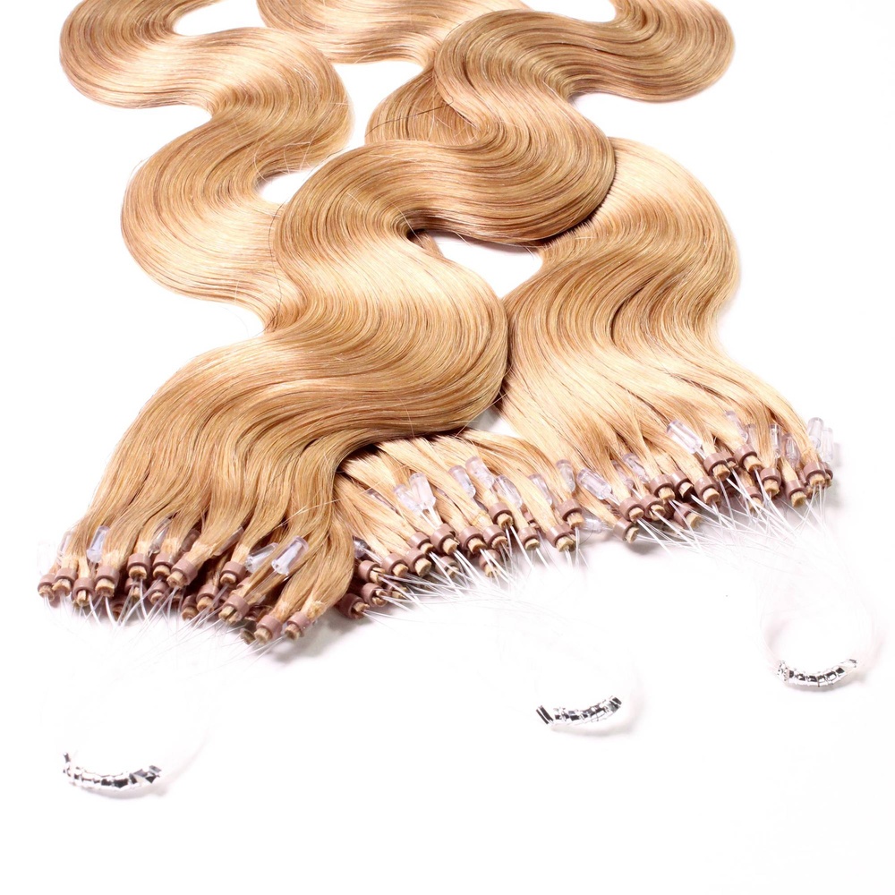 hair2heart Extensions à froid cheveux naturels #27 Blond doré foncé 1g extensions
