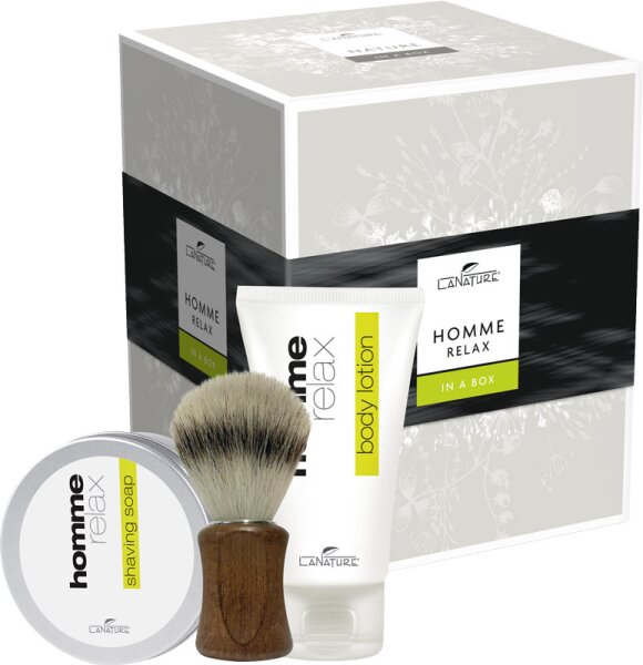 LaNature Homme Relax Geschenkset in Grifftasche groß Rasierset