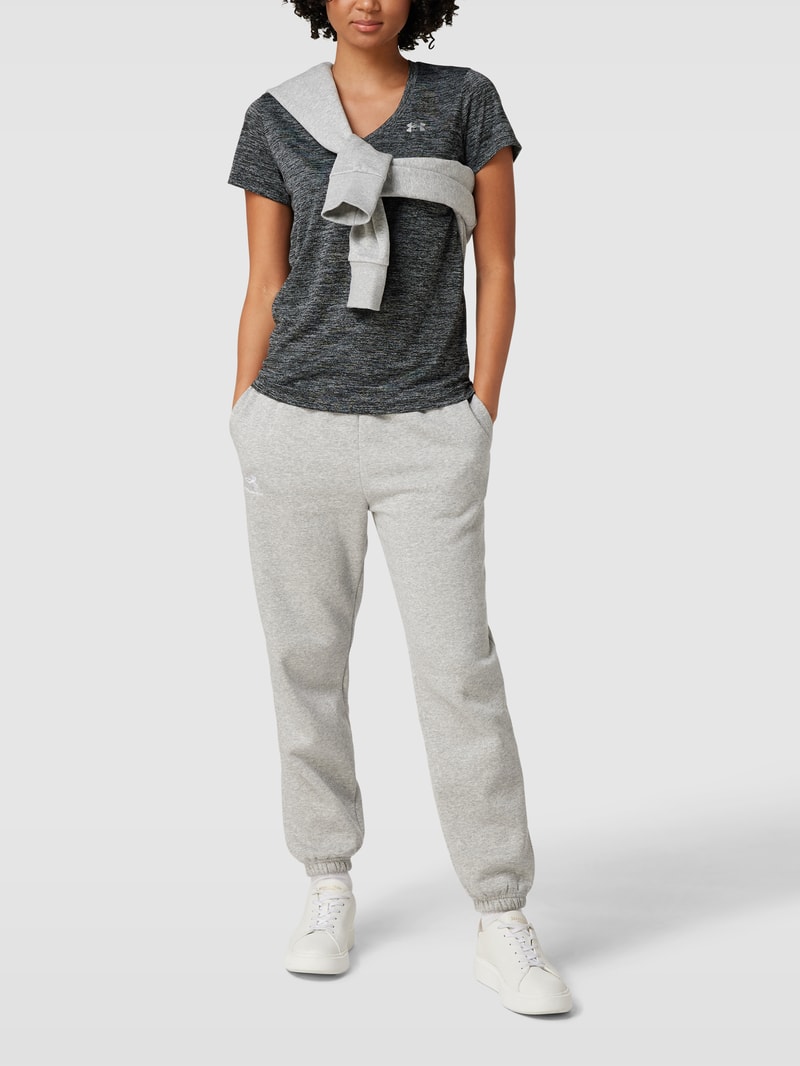 T-Shirt mit Allover-Muster in schwarz