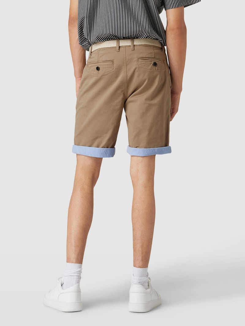 Chinoshorts inklusive Gürtel Modell 'MAGNUS' in beige
