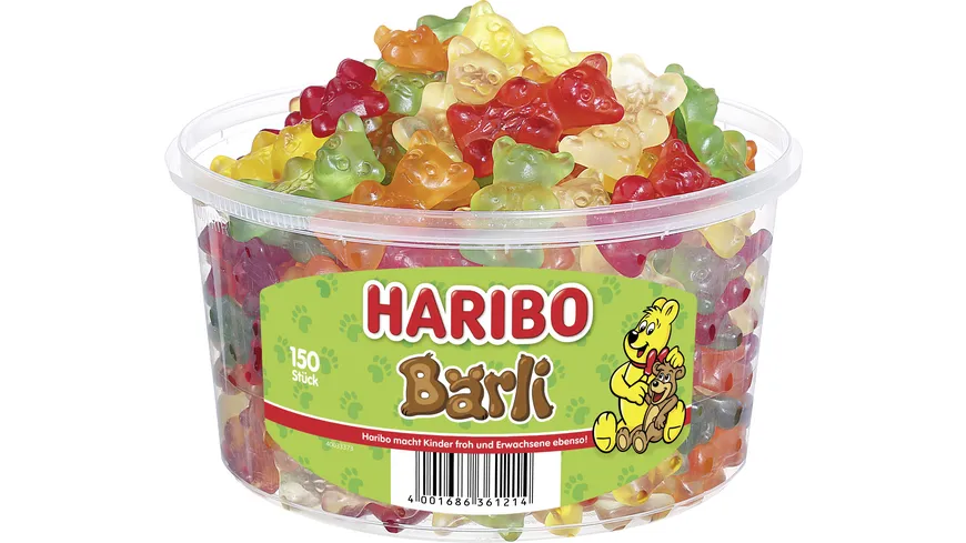 Haribo Fruchtgummi Bärli Runddose 1200 g