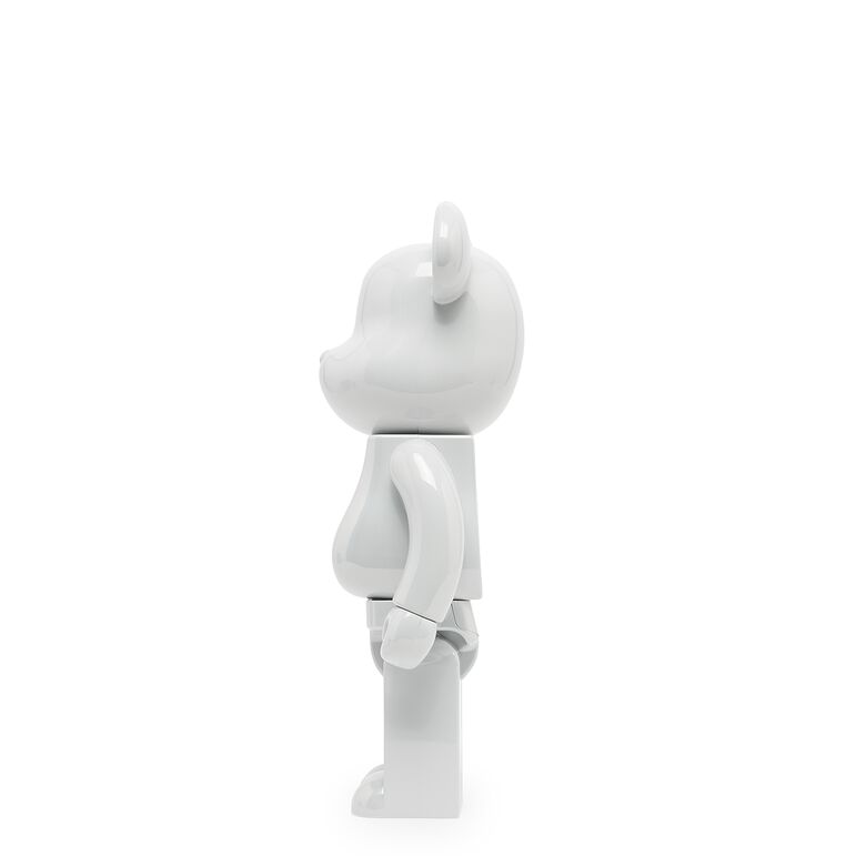 Medicom Bearbrick 1st Model White Chrome 400% white