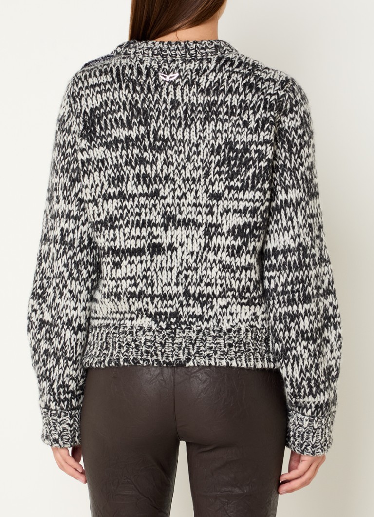 Sweter Zadig&Voltaire Teva o grubym splocie z mieszanki wełny alpaki.