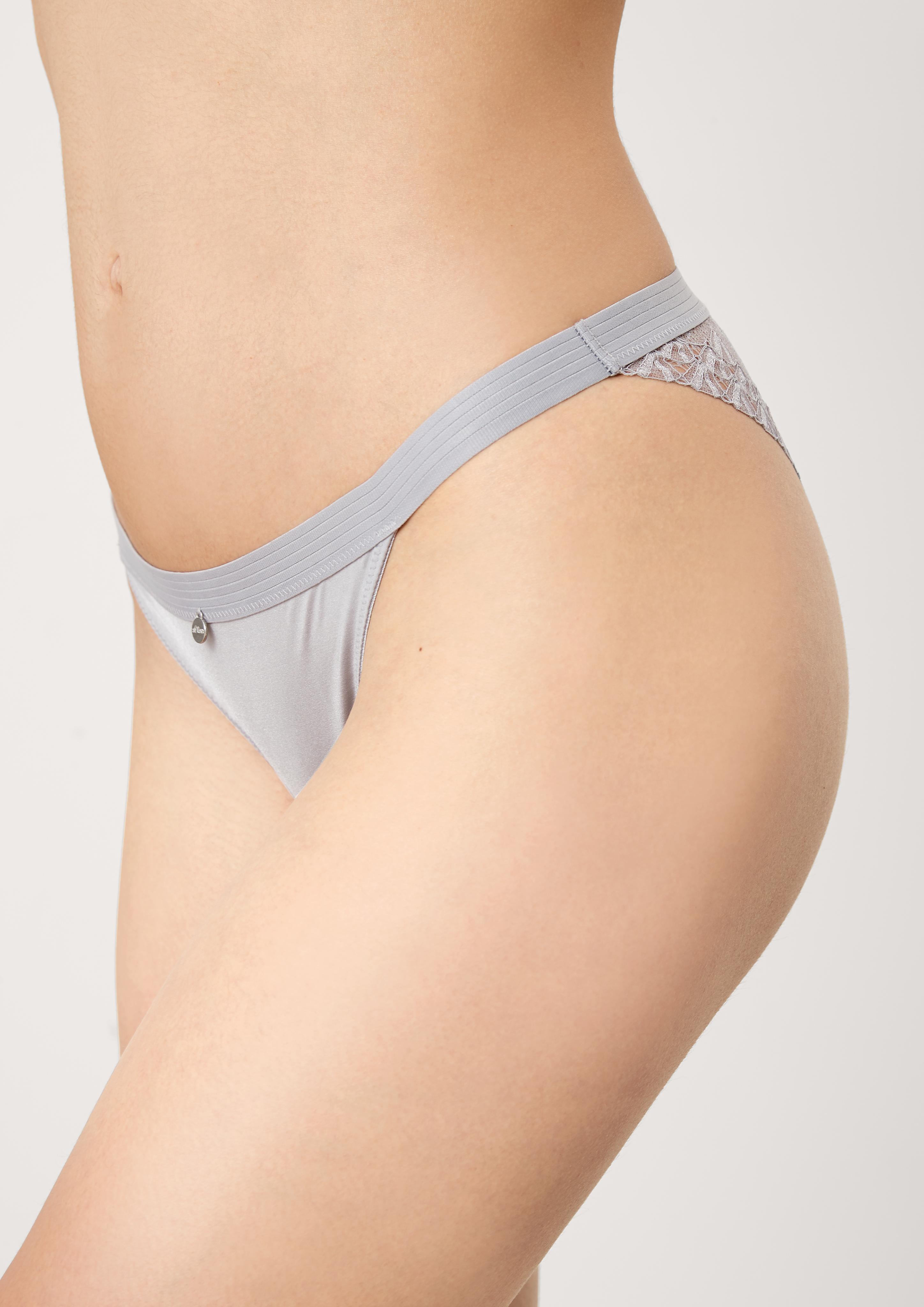 Slip mit grafischer Spitze  6006287-9100