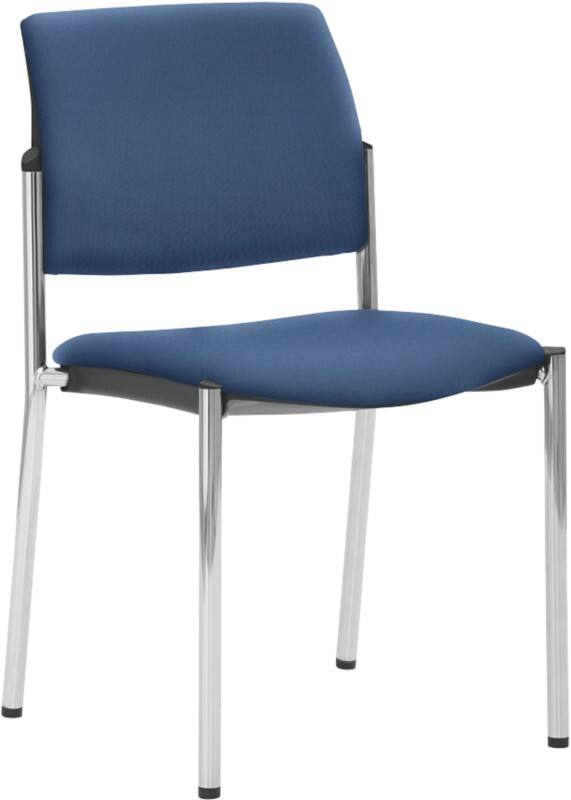 mayer sitzmöbel Stapelstuhl 2518_V1 Stoff Ohne Armlehnen Blau 2518 490 x 560 x 830 mm 2 Stück