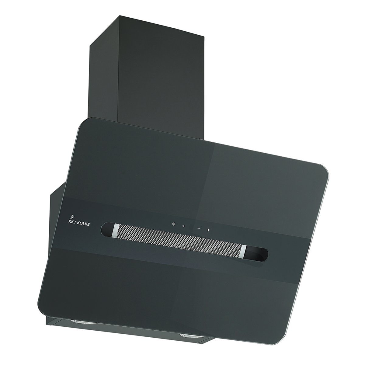 KKT KOLBE Wandhaube Dunstabzugshaube 60cm ORION6109S, 60cm / Edelstahl / schwarzes Glas / 9 Stufen / LED & Sensortasten