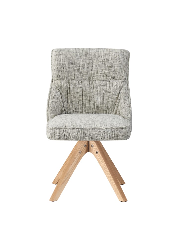 DUBI Möbel 2er-Set: Drehstuhl TALINA in Hellgrau - (B)49 x (H)84 x  (T)62 cm günstig kaufen onesize