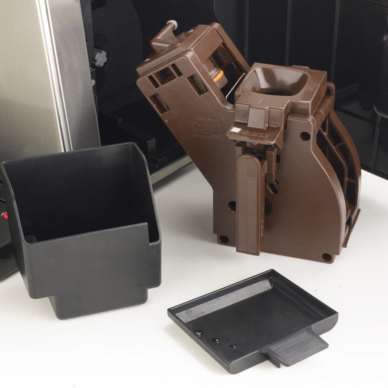 Acopino Kaffeevollautomat Acopino Modena One Touch, One Touch Kaffeevollautomat mit gebürstetem Edelstahlgehäuse