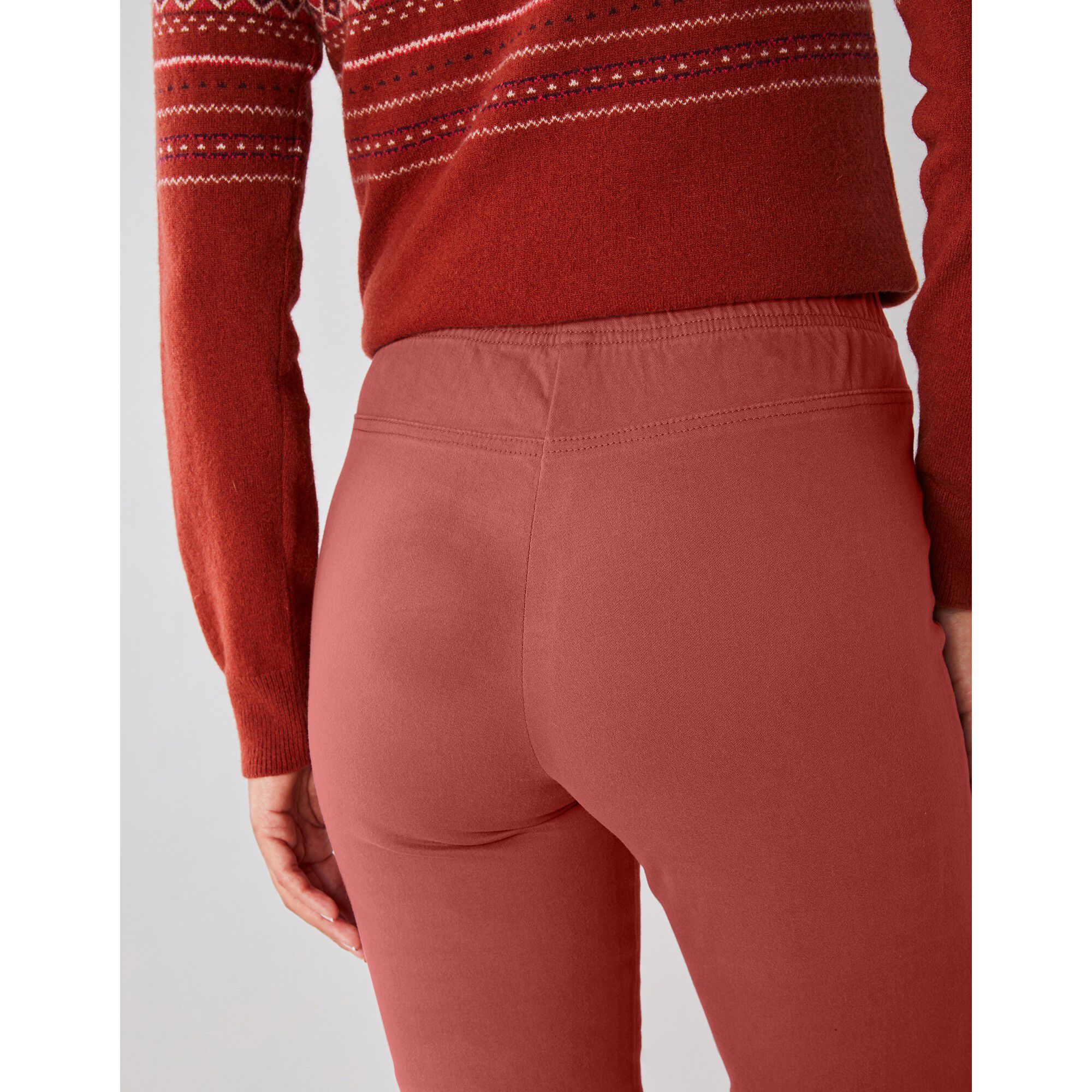 Pantalon sculptant effet ventre plat taille élastiquée
