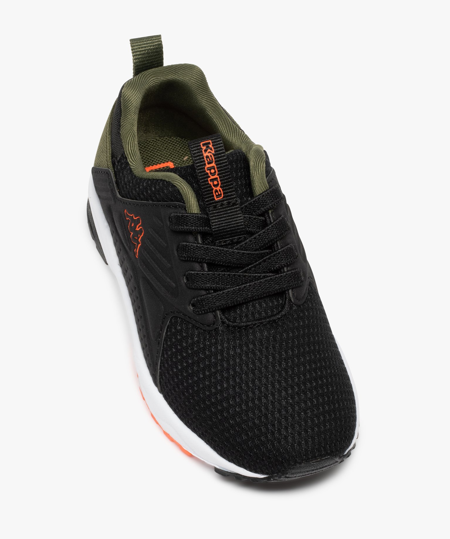 Baskets Garçon running à lacets élastiques – Kappa San ... noir | GEMO
